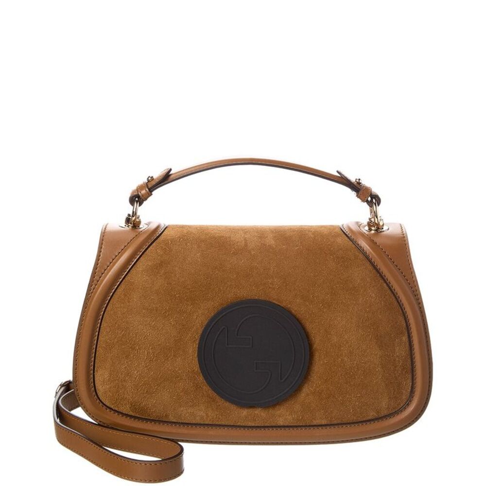 Gucci Blondie Large Leather Shoulder Bag, Brown